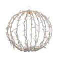 thumbnail image 2 of Northlight LED Lighted 3D Hanging Sphere Christmas Decoration – Warm White - 13", 2 of 7