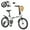 White, variant on Ambifirner 20 Inch Folding Bike for Adults with Basket & Phone Holder, 6-Speed Shimano Gears, Dual V-Brakes, Steel Frame Portable Commuter Bicycle