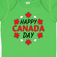 thumbnail image 4 of Inktastic Happy Canada Day Maple Leaf Circle Boys or Girls Baby Bodysuit, 4 of 5