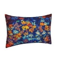 thumbnail image 2 of Balery Colorful Fall Leaves Pillow Covers,Bed Pilowcases,Reversible Plush Throw Pillow Covers End Pillow Encasement,Pillow Case - 14"X20", 2 of 9