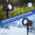 thumbnail image 4 of Snowflake Projector Light with Remote Control, IP65 Waterproof Christmas Projector Light, Adjustable Snowfall Projection Lamp, Indoor Outdoor Projector Spotlight, 4 of 8