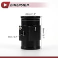 thumbnail image 3 of Unique Bargains 1 Set Car Water Coolant Temperature Sensor Adapter Joint Pipe Radiator Sensor Adaptor 40mm Black, 3 of 6