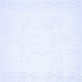 thumbnail image 1 of Ahgly Company Machine Washable Indoor Square Solid Blue Modern Area Rugs, 4' Square, 1 of 4