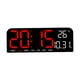thumbnail image 1 of Reloj digital moderno con brillo ajustable y pantalla de temperatura para el hogar Rojo, 1 of 7