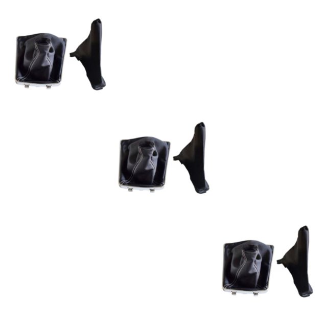 Ruiboury Durable And Reliable Gear Knob Lever Shifter Stick Cover For Wide Compatibility White line 3Set