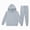 T017-Light Gray, variant on Zuwimk Toddler Boy Girls Clothes Two Piece Long Sleeve Hooded Sweatshirt Top Sweatpants Fall Outfits Winter Clothes Set(T017-White)