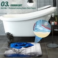 thumbnail image 6 of 4-piece Valentine\'s Day Waterproof Bathroom Shower Curtain, Rose Print 3D Shower Curtain Sets Toilet Cover Non-Slip Mat Rug Carpet Set Home Decor, 6 of 6