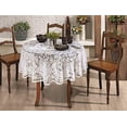 thumbnail image 2 of Alteza Nappe en Dentelle Couleur Blanche. Design Floral. Rond 60 Pouces Rond, 2 of 4
