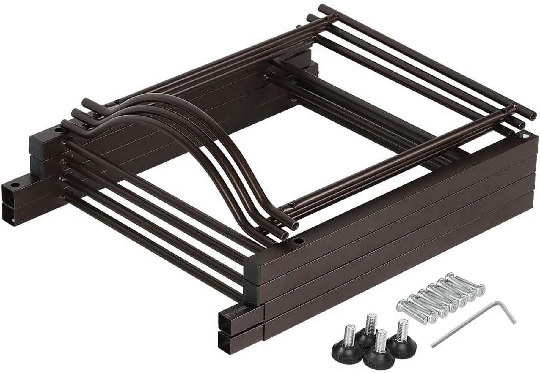 3 Tier Dark Brown Water Cooler Jug Rack, 5 Gallon Water Jug Holder Heavy Duty Storage Rack
