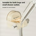 thumbnail image 6 of Hovmgk Suction Cup Shower Head Holder, Adjustable Shower Rack for All Shower Heads, Reusable, Water-Resistant, Space-Saving Wall Mount with Electroplated Hook for Bath Accessories, 6 of 9