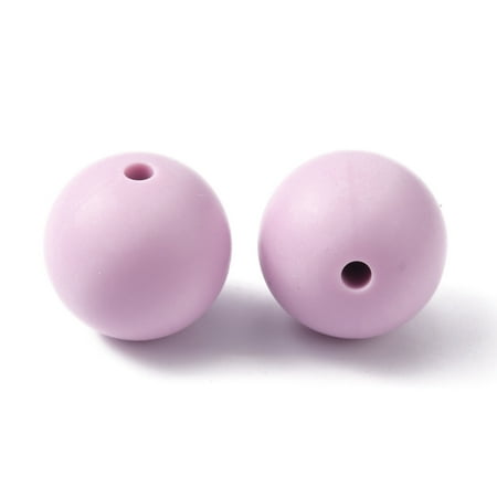 Beads Round Plum 15mm Hole: 3mm