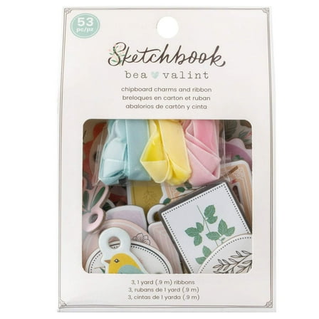 Bea Valint Sketchbook Charmers-53 Pieces
