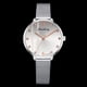 thumbnail image 4 of Reloj de cuarzo con cinturón de malla de moda y reloj femenino con escala de diamantes de imitación (blanco), 4 of 4