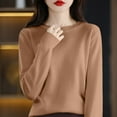 thumbnail image 2 of Bovemsi Sweaters for Women Cozy Knit Crew Neck Long Sleeve Soft Pullover Sweater 4.4 Out Of 5 10 Ratings : 5.99 Fall Sweaters, 2 of 4