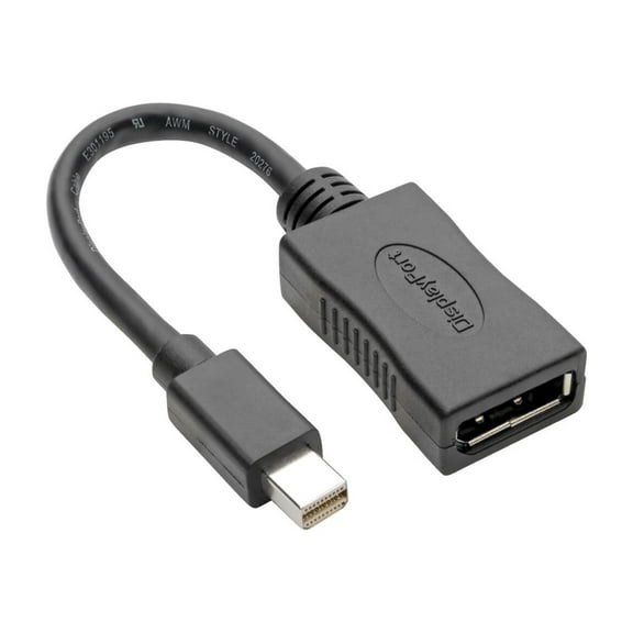 Tripp Lite Mini DisplayPort to DisplayPort Adapter 4K @ 60Hz mDP to DP 6in (P139-06N-DP4K6B)