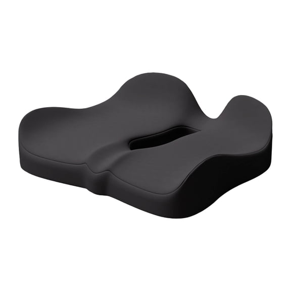 Memory Foam Seat Cushion with Coccyx Cutout Ergonomic Support for Car and Wheelchair Use