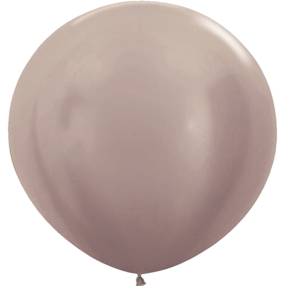2 Giant Pearl Greige Round Balloons 36"