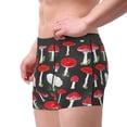 thumbnail image 2 of Pofeuu Red Mushrooms Print Men’s Boxer Briefs, Moisture-Wicking Underwear, Regular,Trunk-Small, 2 of 5