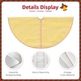 thumbnail image 5 of Kll Yellow Gingham Christmas Tree Skirt 48",Party Decorations Farmhouse For Christmas Decorations Holiday Party, 5 of 8