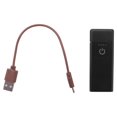 thumbnail image 1 of Encendedor eléctrico USB recargable sin llama, doble bobina, electroforético, negro., 1 of 5