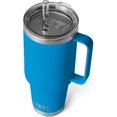 thumbnail image 1 of YETI Rambler Tasse à Paille 42 oz, Isolée sous Vide, Acier Inoxydable, Bleu Grande Vague, 1 of 7