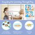 thumbnail image 4 of Kids Matching Game Puzzle Juguete 15 Niñas Regalos Forma Reutilizable Brain Teaser Carpeta de actividades para Sunnimix Libro ocupado de los niños, 4 of 7