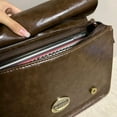 thumbnail image 2 of Fgnfyis School Backpack Student Autumn Winter Buckle Mailman College Style Commuting Briefcase Crossbody Kids Backpack Brown, 2 of 6