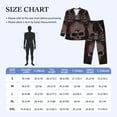 thumbnail image 6 of Bingfone Men'S Pajama Set 2 Piece Loungewear Pjs, Long Sleeve With Pajama Pants-Spider With Skull, 6 of 9