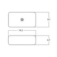 thumbnail image 2 of American Imaginations AI-28262 14.2 in. Rectangle Above Counter White Vessel for Wall Mount Drilling, 2 of 3