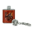 thumbnail image 2 of Fast Flying Dragon Coming At You Fantasy Stainless Steel 1oz Mini Flask Key Chain, 2 of 4