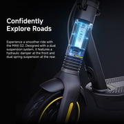 Segway MAX G2 Electric Scooter, 22 mph Max Speed, 43 Miles Max Range, Teens and Adults, Black