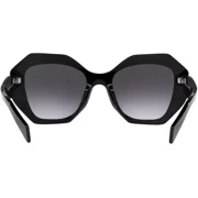 Prada PR 16WS 1AB5D1 Black Sunglasses Grey Gradient Lens