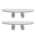 thumbnail image 1 of Lot de 2 taquets de bateau de 15 cm en acier inoxydable 316, robustes et plats, de qualité marine, pour yacht, hors-bord, cargo, 1 of 4