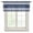 Blue, variant on Black Striped Semi Sheer Valance Curtains Modern Classic Stripe Rustic Country Farmhouse Voile Valances Curtain Rod Pocket Small Window Treatment for Kitchen Bathroom Cafe 54"x18"