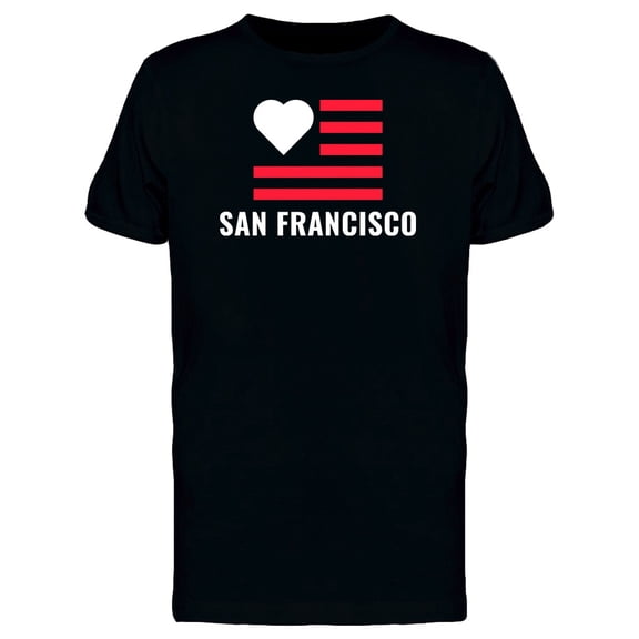 Love Flag San Francisco T-Shirt Men -Image by Shutterstock, Male 3X-Large