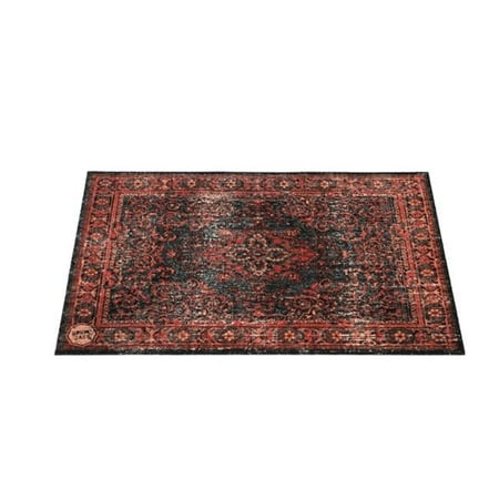 DrumNBase Rugs 428631 4.26 x 3 ft. Vintage Persian Style Stage Mat Black Red DrumNBase Rugs 428631 4.26 x 3 ft. Vintage Persian Style Stage Mat Black Red