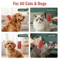 thumbnail image 5 of Cat Brush for Shedding, Sheepskin Rug Brush for Indoor Cats, Cat Hair Remover for Long or Short Haired Cats, Cat Grooming Brush Cat Dog Comb for Kitten Rabbit Pet Slicker Brush Removes Loose Fur, 5 of 9