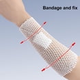 thumbnail image 4 of Pnellth Tubular Elastic Gauze Bandage，Retainer Bandage，Breathable Friendly to Skin Elastic Net Wound Dressing Stretch Dressing, 4 of 8
