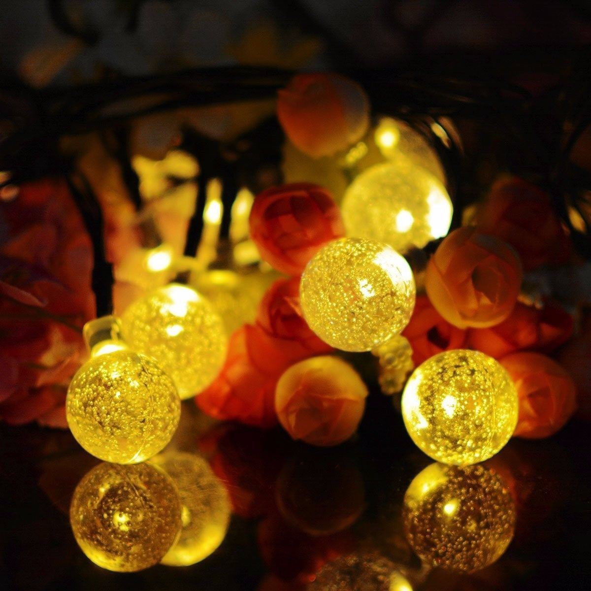 Christmas Tree LED String Fairy Lights Garden Outdoor Xmas Party Lamp Battery US 