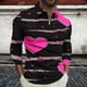 thumbnail image 1 of Blusa y camisa de manga larga con cuello vuelto para hombre, jersey de solapa con cremallera de manga larga, blusa informal con estampado de San Valentín para hombre, blusa de poliéster, 1 of 5