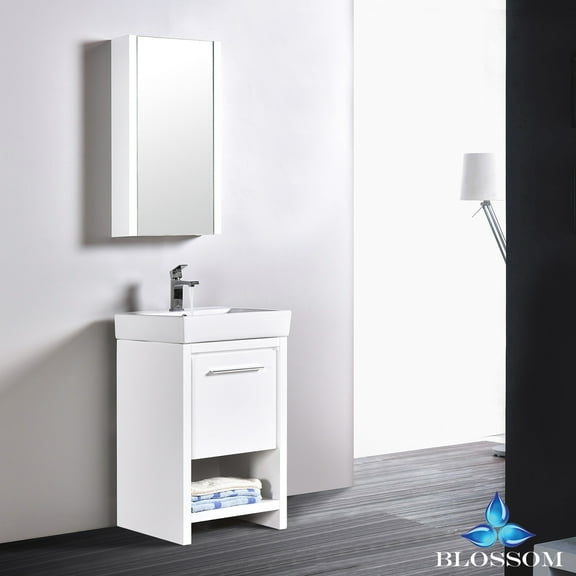 Milan 20" w/ Medicine Cabinet (Glossy White)