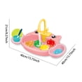 thumbnail image 4 of Kitchen Sink Toy with Running Water, Animal Theme Play Dishwasher, Role Play Pretend Play Kitchen Accessories, Automatic Water Circulation, Educational Toddler Toy, 4 of 8