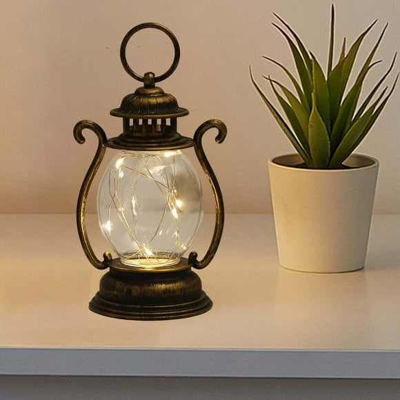 Linterna de mesa electrónica luces lámpara colgante Retro para boda bronceado shamjiam Lampara de aceite