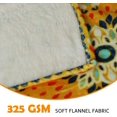 thumbnail image 2 of Vintage Turkish Throw Blanket, Colorful Patchwork Design Ethnic Inspired Pattern Ornamental Squares, Flannel Fleece Throw Blanket Soft Couch Cover for Kids, 50" x 60", Orange Mustard, 2 of 6