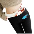 thumbnail image 1 of Gibobby Pantimedias Termicas Navidad Leggings de invierno para mujer, informales, de Color sólido, elásticos, de cintura alta, térmicos, Capris, pantalones de entrenamiento (Negro, M), 1 of 4