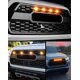thumbnail image 2 of Amber Yellow LED Grille with Fuse for Tacoma TRD PRO Front Grille 2016 2017 2018 (4pcs, Amber Shell with Amber Light), 2 of 5