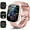 Rose gold, variant on AI Smart Watch for Women Men 1.91" HD Touch Screen with Dual-Mode Smart Bluetooth Call and Voice Assistant 100+ Sport Modes IPX7 Waterproof Fitness Watch for Android/iPhone