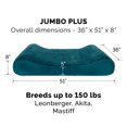 thumbnail image 4 of FurHaven Pet Dog Bed | Memory Foam Minky Plush & Velvet Luxe Lounger Pet Bed for Dogs & Cats, Spruce Blue, Jumbo Plus, 4 of 10