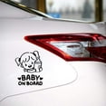 thumbnail image 4 of Fashion Car Sticker Cartoon Baby On Board Little Girl with Feeding Bottle Car Window Sticker Decal for Car, 4 of 8