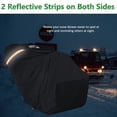 thumbnail image 3 of Waterproof Windproof Snow Blower Cover, AYAMAYA Snowblower Covers Heavy Duty 600D Oxford, Anti-UV Universal Snow Thrower Protector for Most Yard Machine(Black), 3 of 8